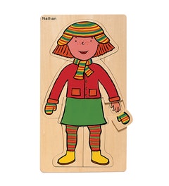 Houten Puzzel - Ontdek het lichaam - Meisje