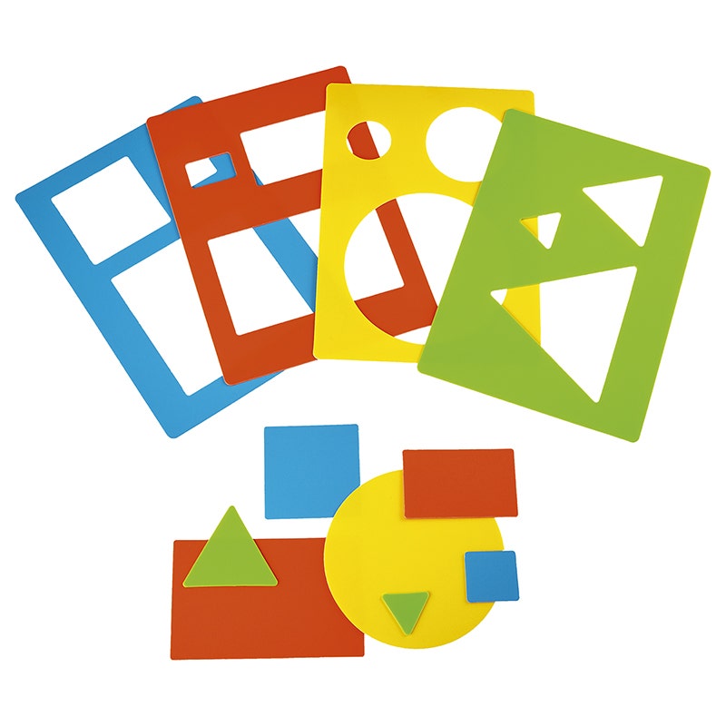 Leren schrijven - Omtrekken met sjablonen