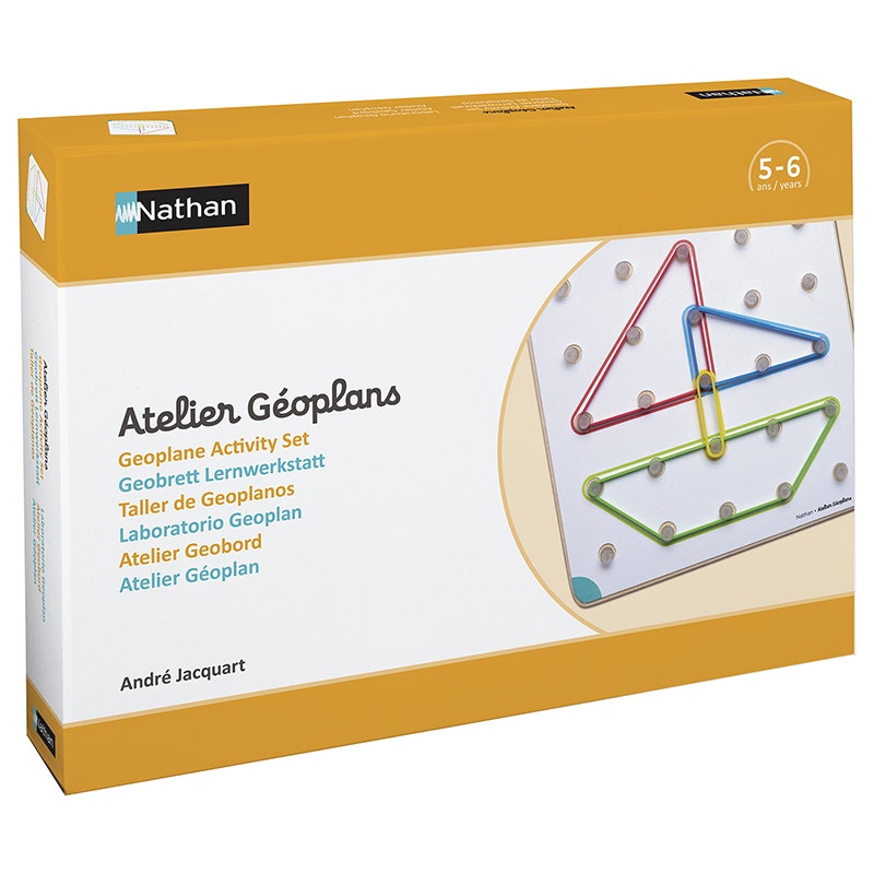 Geoborden activiteitenset (incl. kaarten en elastiekjes)