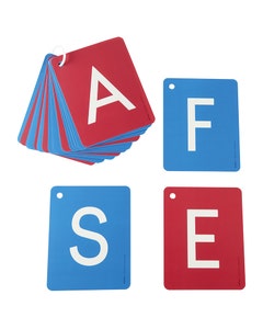 Voelkaarten - Hoofdletters