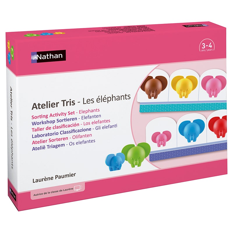 Activiteitenset Olifantjes - kleuren en afmetingen sorteren