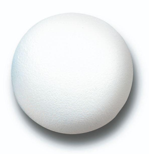 Foam bal 21 cm (wit)