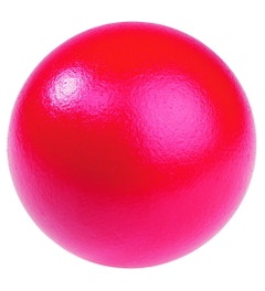 Rode bal gemaakt van schuim (16 cm)