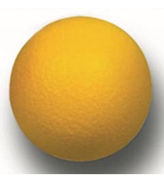 Foam bal 9 cm (geel)