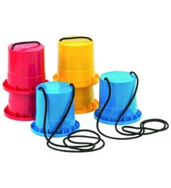 Klossen (blauw geel rood)