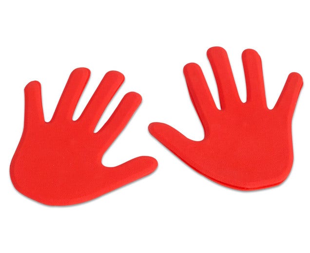 Antislip hand rood (set van 2)