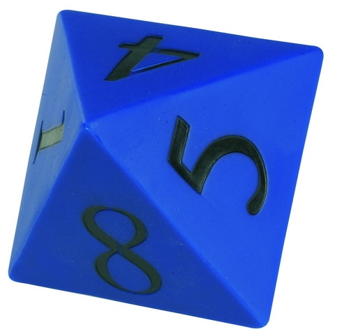 Dobbelsteen octhahedron 1-8