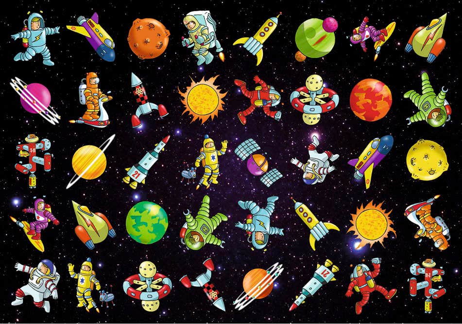 Beloningsstickers astronauten