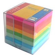 Kubusbak met gekleurd papier