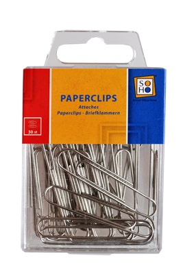Paperclips Zilver groot 30 stuks