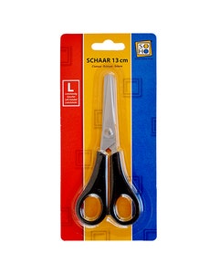 Schaar ronde punt 13cm links-handig