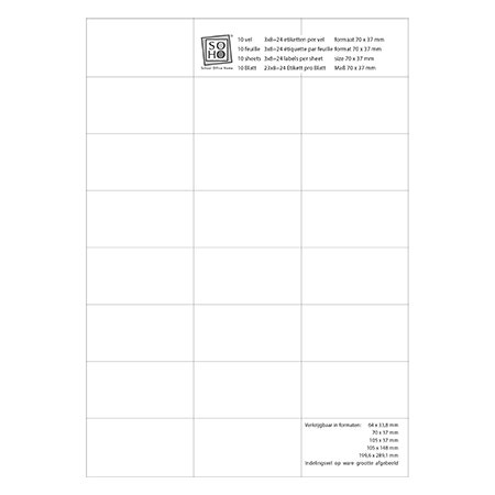Herma Premium 8644 permanent hechtende etiketten | A4 | wit