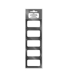 Schooletiketten zwart 20 stuks