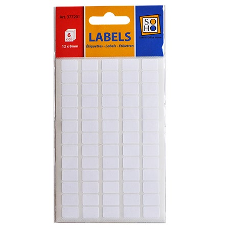 01. Etiketten wit 12x8mm