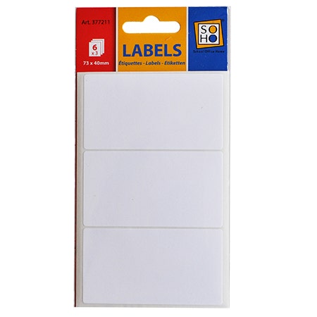 11. Etiketten wit 73x40mm