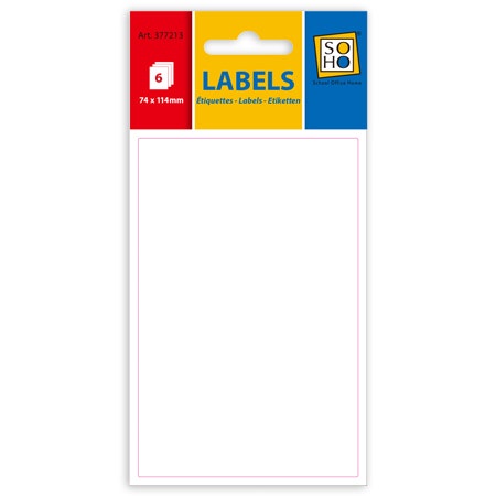 13. Etiketten wit 74x114mm