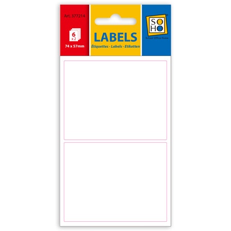 14. Etiketten wit 74x57mm