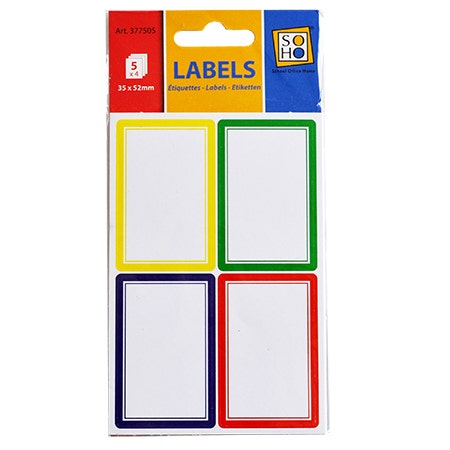 27. Schooletiket wit met rand