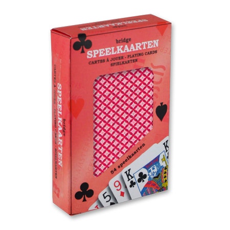 Speelkaarten Premium rood