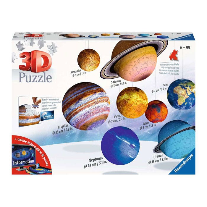 3D puzzel - Het Zonnestelsel