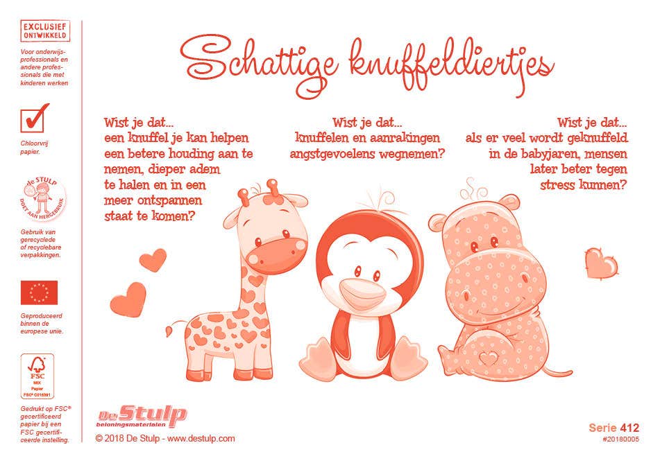 Beloningsstickers knuffeldieren