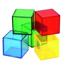 Gekleurde transparante blokken