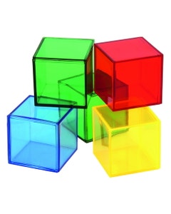 Gekleurde transparante blokken