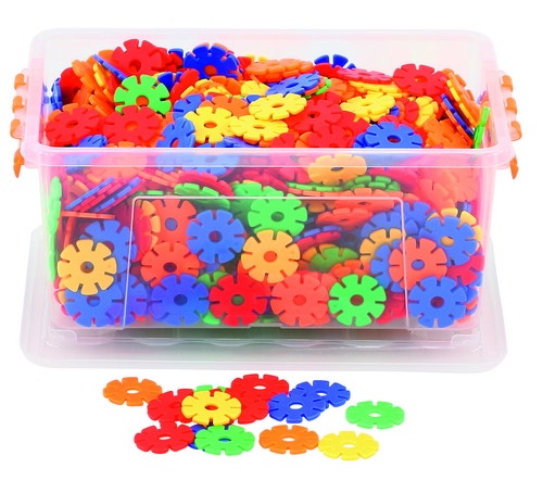 Bouwblokken in de vorm van een sneeuwvlok (klein)