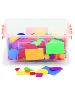 Basis geomterische figuren in kunststof doos