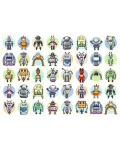 Beloningsstickers robots