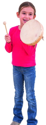 Tamboerijn 25 cm met slagstok