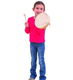 Tamboerijn 25 cm met slagstok