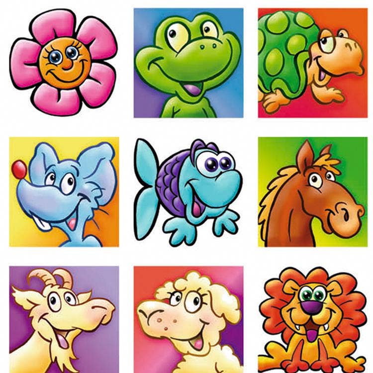 Beloningsstickers Blije gezichtjes