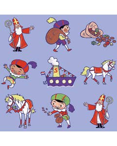 486 - Beloningsstickers Sint, Piet & Ozosnel