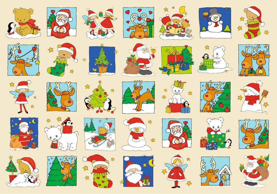 Beloningsstickers Kerstvriendjes