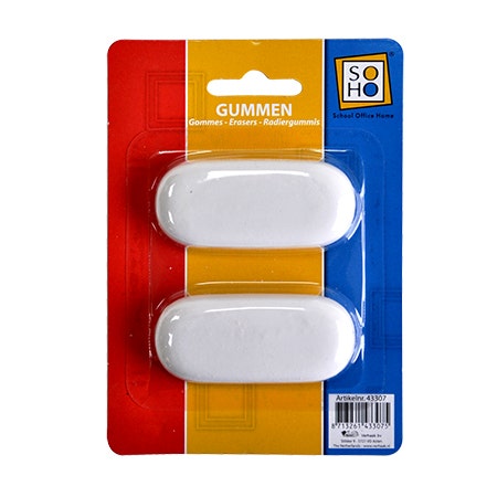 Gum ovaal wit 2 stuks