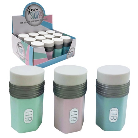 Puntenslijper + gum Potlood