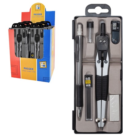 Passerset zwart 6-delig