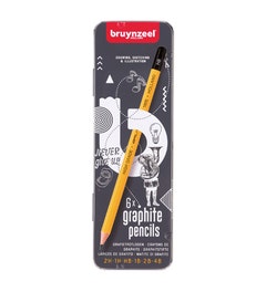 Bruynzeel Expression 6 potloden in blik 2H t/m 4B