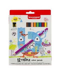 Bruynzeel Kids 12 triple kleurpotloden