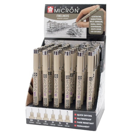 Bruynzeel Pigma Micron toonbankdisplay