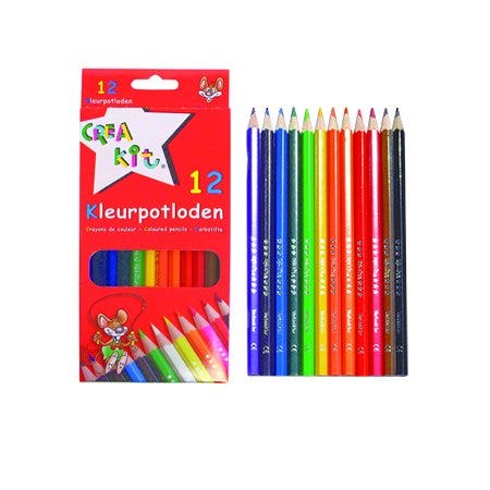 Kleurpotloden in doos 12 stuks Crea-kit