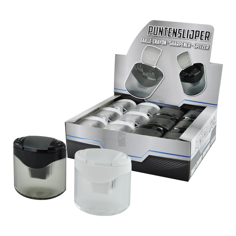 Puntenslijper transparant met opvang