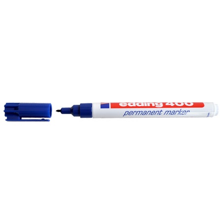 Edding 400 blauw 1mm ronde punt