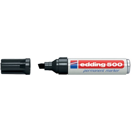 Edding 500 zwart 2-7mm blokpunt