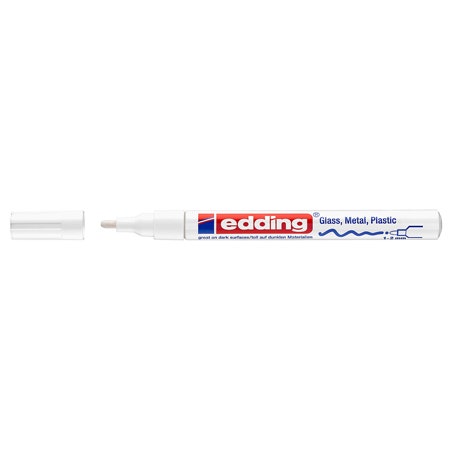 Edding 751 glanslakmarker 1-2mm wit