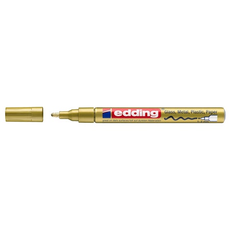 Edding 751 glanslakmarker 1-2mm Goud