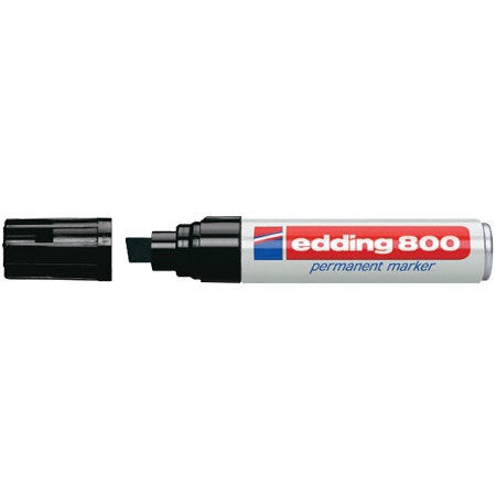 Edding 800 zwart 4-12mm blokpunt