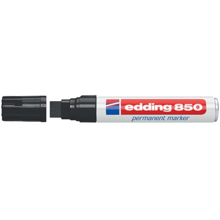 Edding 850 zwart 5-16mm blokpunt
