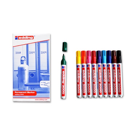 Edding 3000 assorti 1.5-3mm ronde punt